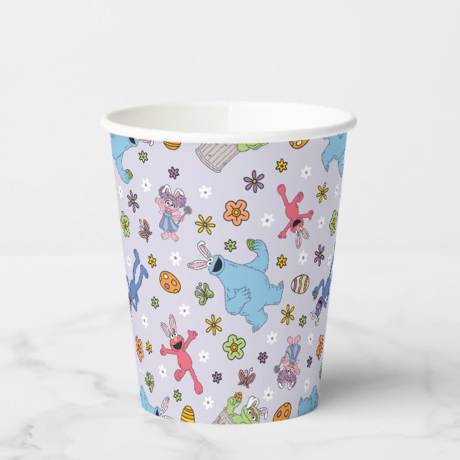 Sesame Street Easter Bunny Pattern Paper Cups (Left)