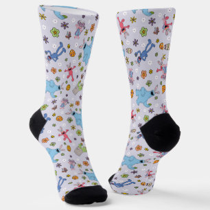 Sesame Street Easter Bunny Pattern Socks