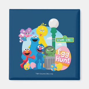 Sesame Street Easter Egg Hunt Magnet