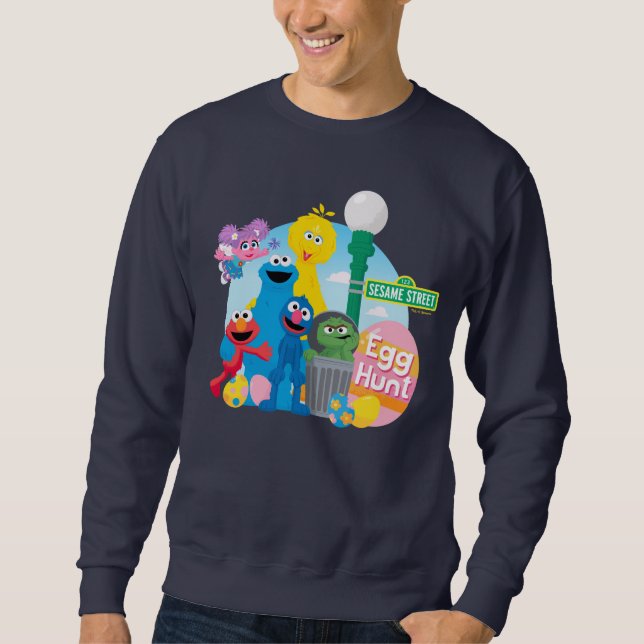 Sesame Street Easter Egg Hunt Sweatshirt (Front)