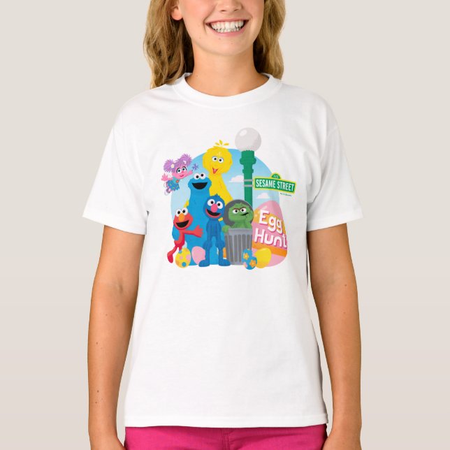 Sesame Street Easter Egg Hunt T-Shirt (Front)