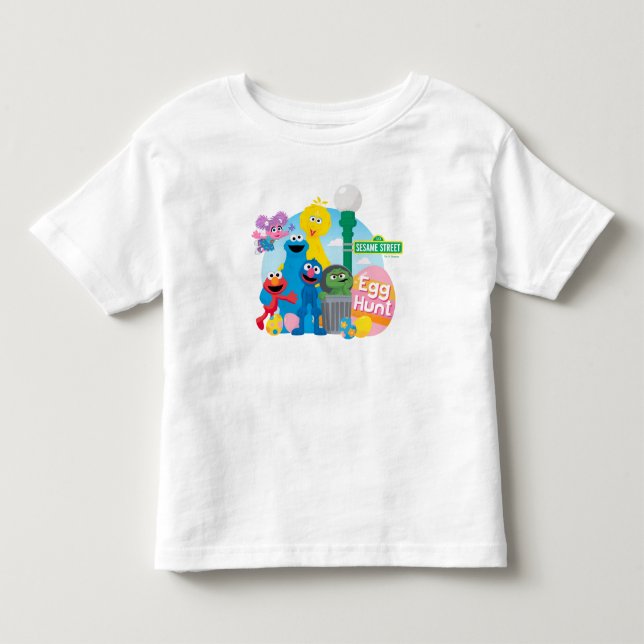 Sesame Street Easter Egg Hunt Toddler T-shirt (Front)