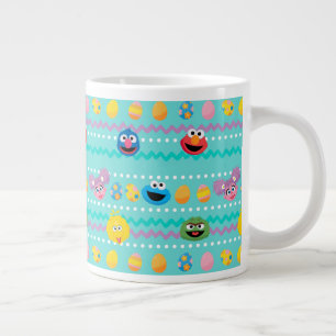 Sesame Street Easter Egg Pattern Giant Coffee Mug