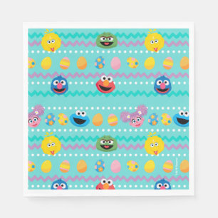 Sesame Street Easter Egg Pattern Napkins