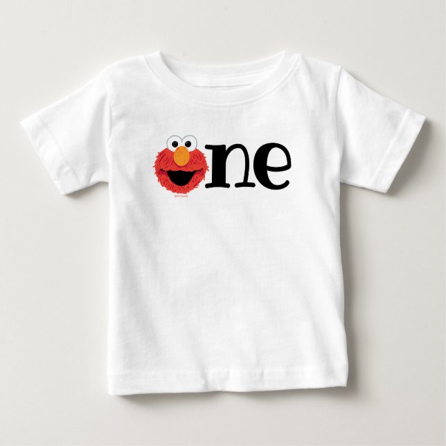 Sesame Street | Elmo 1st Birthday Chalkboard Baby  Baby T-Shirt (Front)