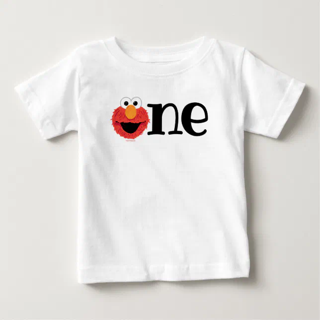 Sesame Street | Elmo 1st Birthday Chalkboard Baby Baby T-Shirt | Zazzle
