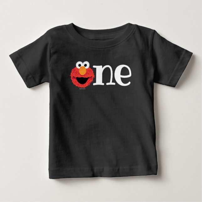 Sesame Street | Elmo 1st Birthday Chalkboard Baby T-Shirt (Front)