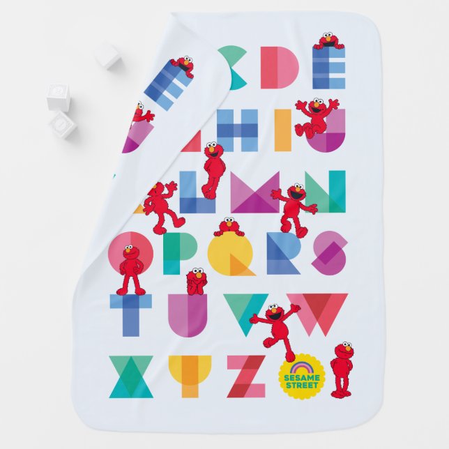 Sesame Street | Elmo Alphabet Baby Blanket (In Situ)