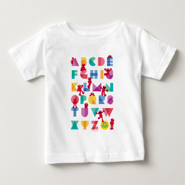Sesame Street | Elmo Alphabet Baby T-Shirt (Front)