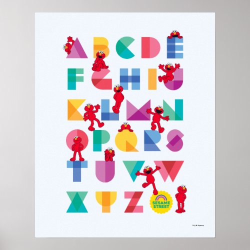 Sesame Street  Elmo Alphabet Poster