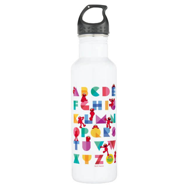 Sesame Street | Elmo Alphabet Stainless Steel Water Bottle (Front)