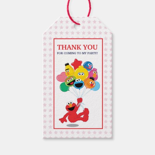 Sesame Street  Elmo and Pals _ Birthday Balloons Gift Tags