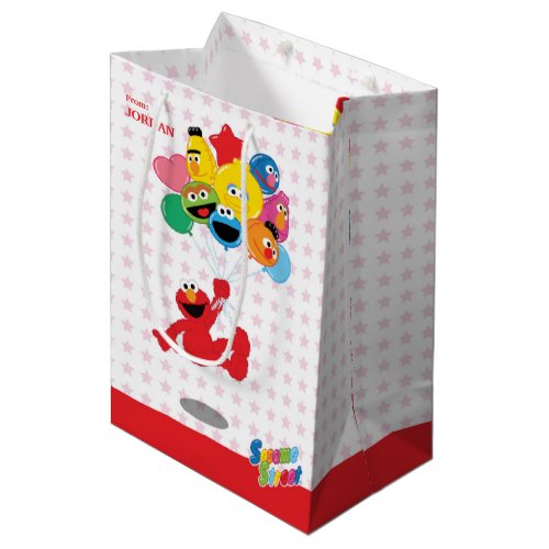Sesame Street  Elmo and Pals _ Birthday Balloons Medium Gift Bag