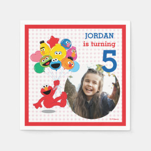 Sesame Street Elmo and Pals - Birthday Balloons Napkins
