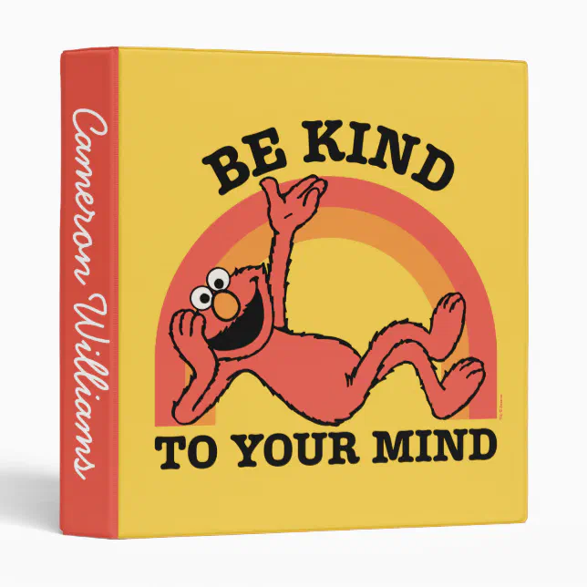 Sesame Street | Elmo Be Kind | Add Your Name 3 Ring Binder | Zazzle