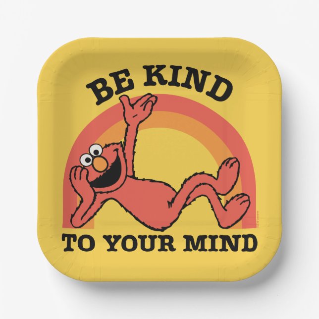 Sesame Street | Elmo Be Kind to Your Mind Paper Plates (Front)