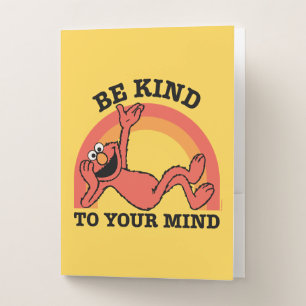 Sesame Street Elmo Be Kind to Your Mind Pocket Folder