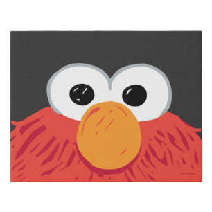 Sesame Street   Elmo Big Face Faux Canvas Print