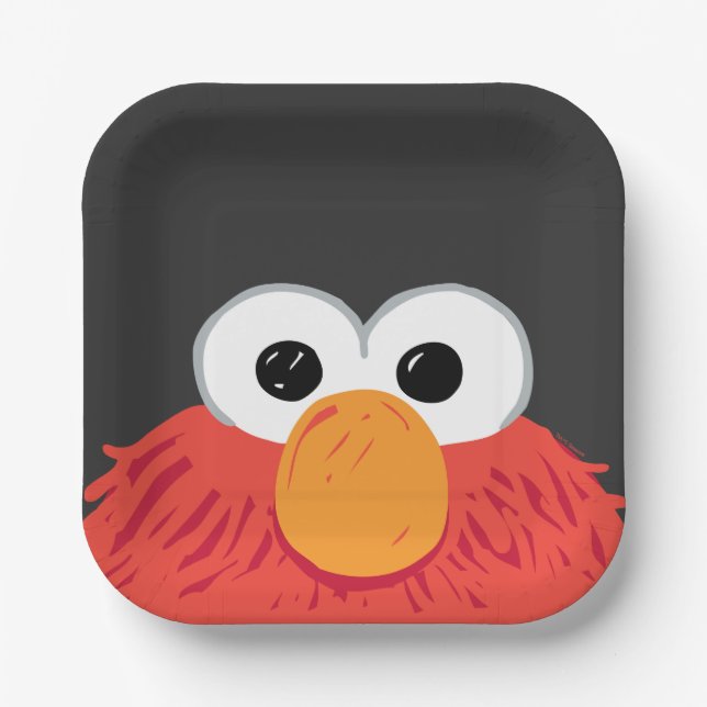 Sesame Street | Elmo Big Face Paper Plates (Front)