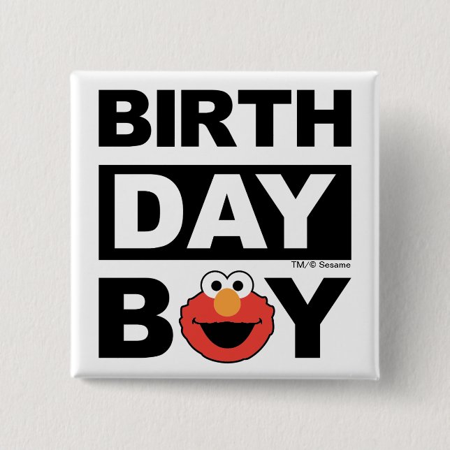 Sesame Street | Elmo - Birthday Boy Button (Front)