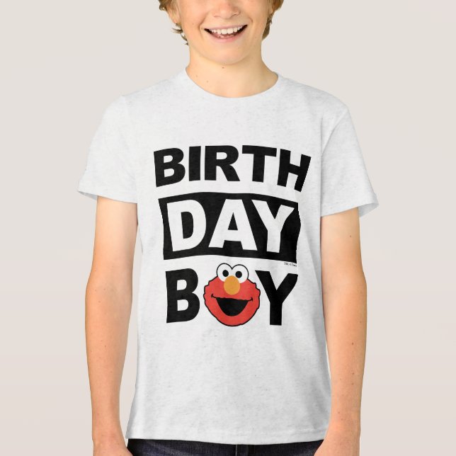Sesame Street | Elmo - Birthday Boy Tri-Blend Shirt (Front)