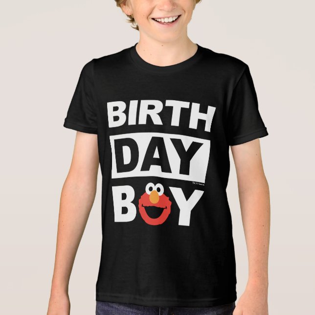 Sesame Street | Elmo - Birthday Boy Tri-Blend Shirt (Front)