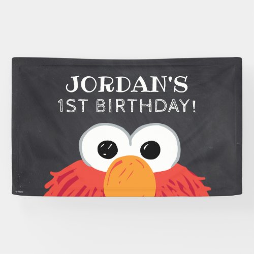 Sesame Street  Elmo Birthday Chalkboard Banner