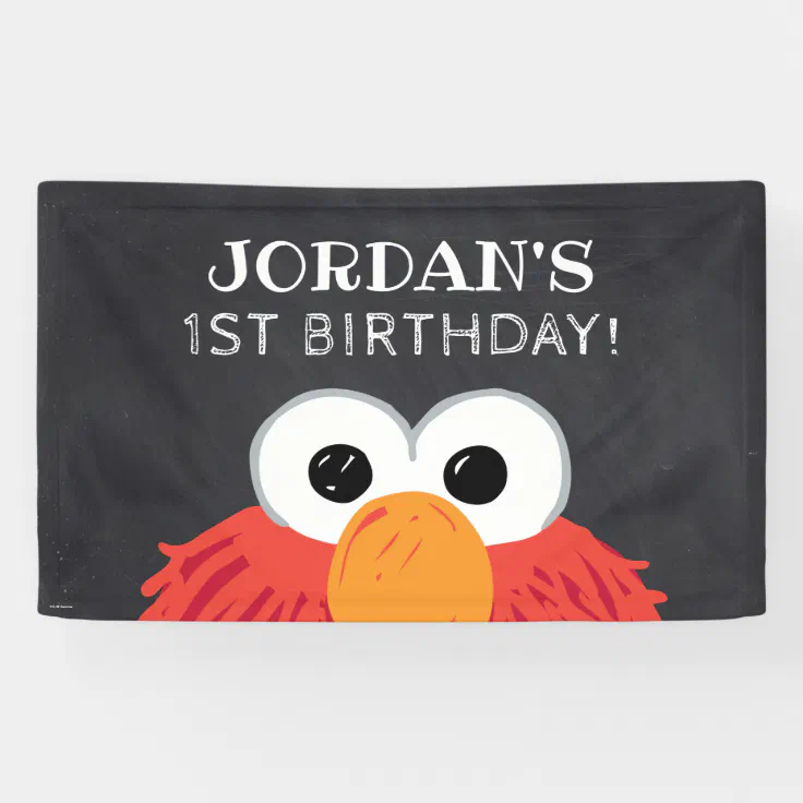 Personalized Sesame Street Elmo sign You pick name Great for Birthdays 