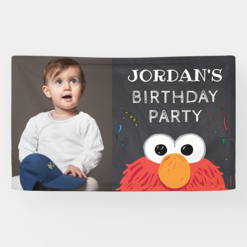 Sesame Street  Elmo Birthday Chalkboard Banner