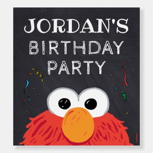 Sesame Street  Elmo Birthday Chalkboard Foam Board