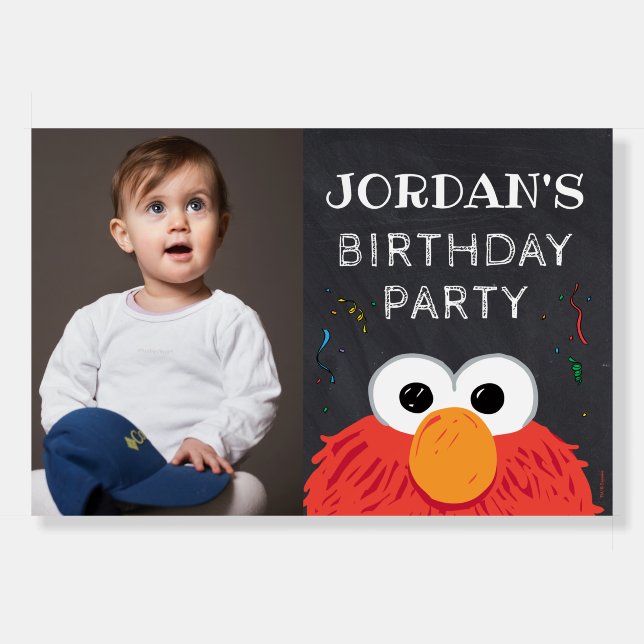 Sesame Street | Elmo Birthday Chalkboard Foam Board (Front)