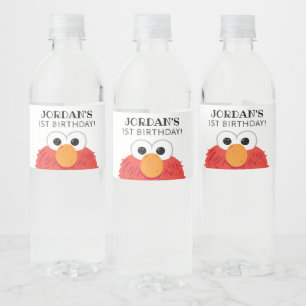 Sesame Street   Elmo Birthday Chalkboard Water Bottle Label