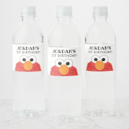 Sesame Street  Elmo Birthday Chalkboard Water Bottle Label