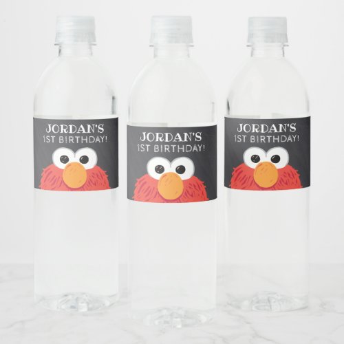 Sesame Street  Elmo Birthday Chalkboard Water Bottle Label