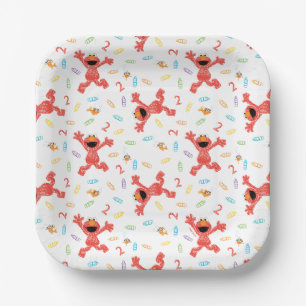 Sesame Street Elmo   Birthday Crayon Paper Plates