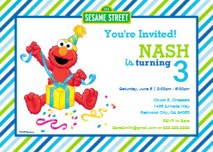 sesame street birthday invitations zazzle
