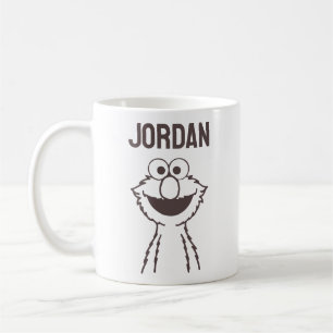 Sesame Street Elmo Bright Add Your Name Coffee Mug