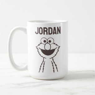 Sesame Street Elmo Bright Add Your Name Coffee Mug