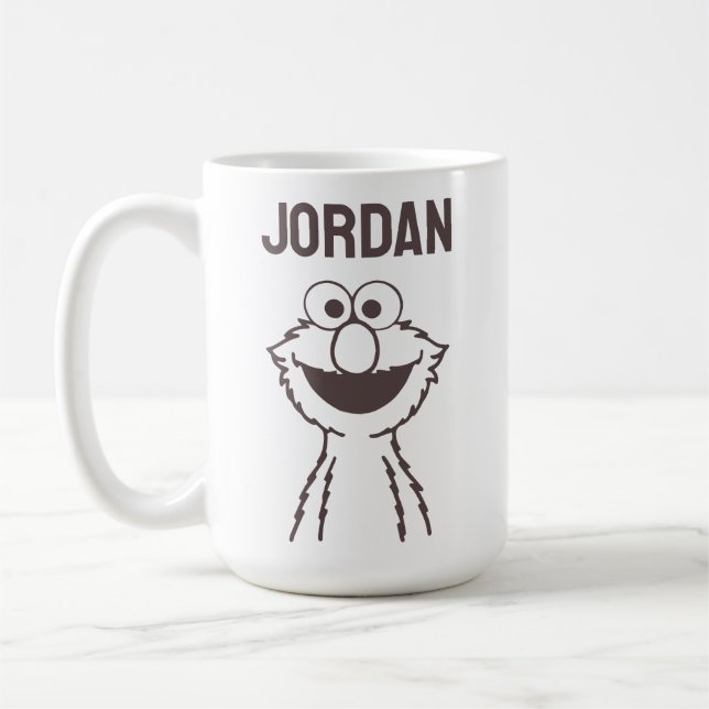 Sesame Street | Elmo Bright | Add Your Name Coffee Mug (Left)