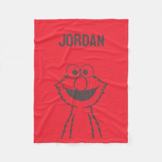 Sesame Street | Elmo Bright | Add Your Name Fleece Blanket (Front)