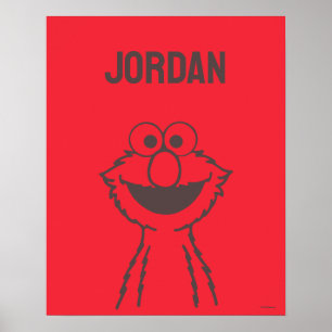 Sesame Street Elmo Bright Add Your Name Poster