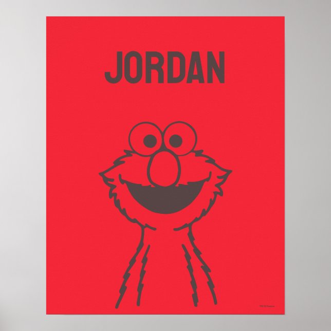 Sesame Street | Elmo Bright | Add Your Name Poster (Front)