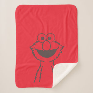 Sesame Street   Elmo Bright Sherpa Blanket