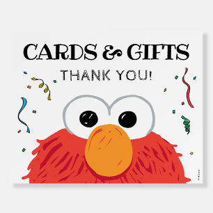 Sesame Street - Elmo Chalkboard Cards & Gifts Sign