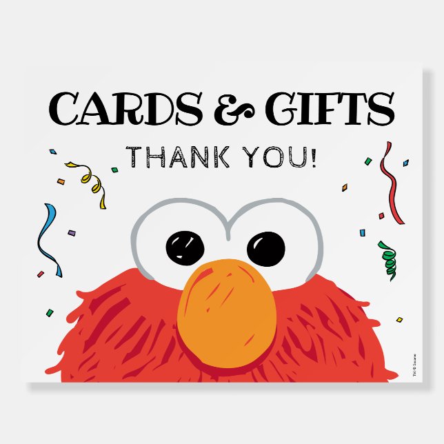 Sesame Street - Elmo Chalkboard Cards & Gifts Sign (Front)