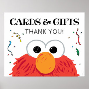 Sesame Street - Elmo Chalkboard Cards & Gifts Sign