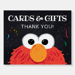 Sesame Street - Elmo Chalkboard Cards & Gifts Sign