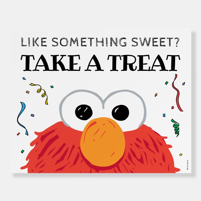 Sesame Street - Elmo Chalkboard Take A Treat Foam Board (Front)