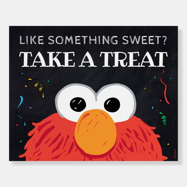 Sesame Street - Elmo Chalkboard Take A Treat Foam Board (Front)