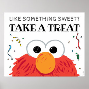 Sesame Street - Elmo Chalkboard Take A Treat Poster